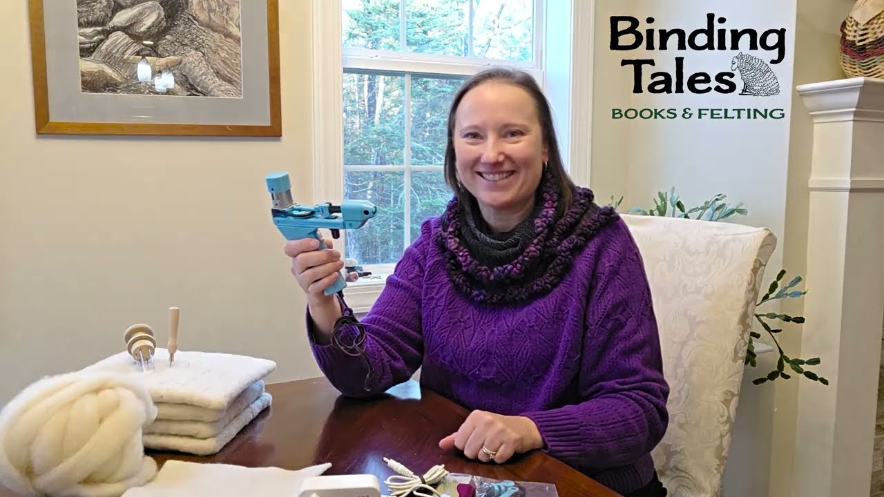 Electric Needle Felting Gun Unboxing Video with Fiber Artist Hillary Dow