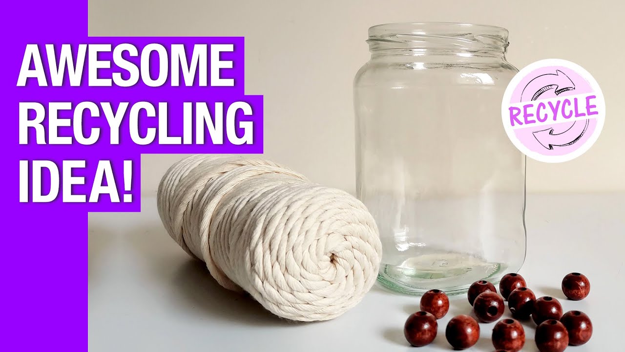 Стильная идея украшения из стеклянной банки!