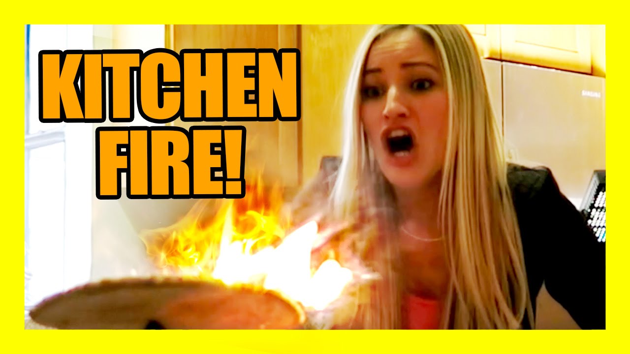KITCHEN FIRE!!!! | iJustine