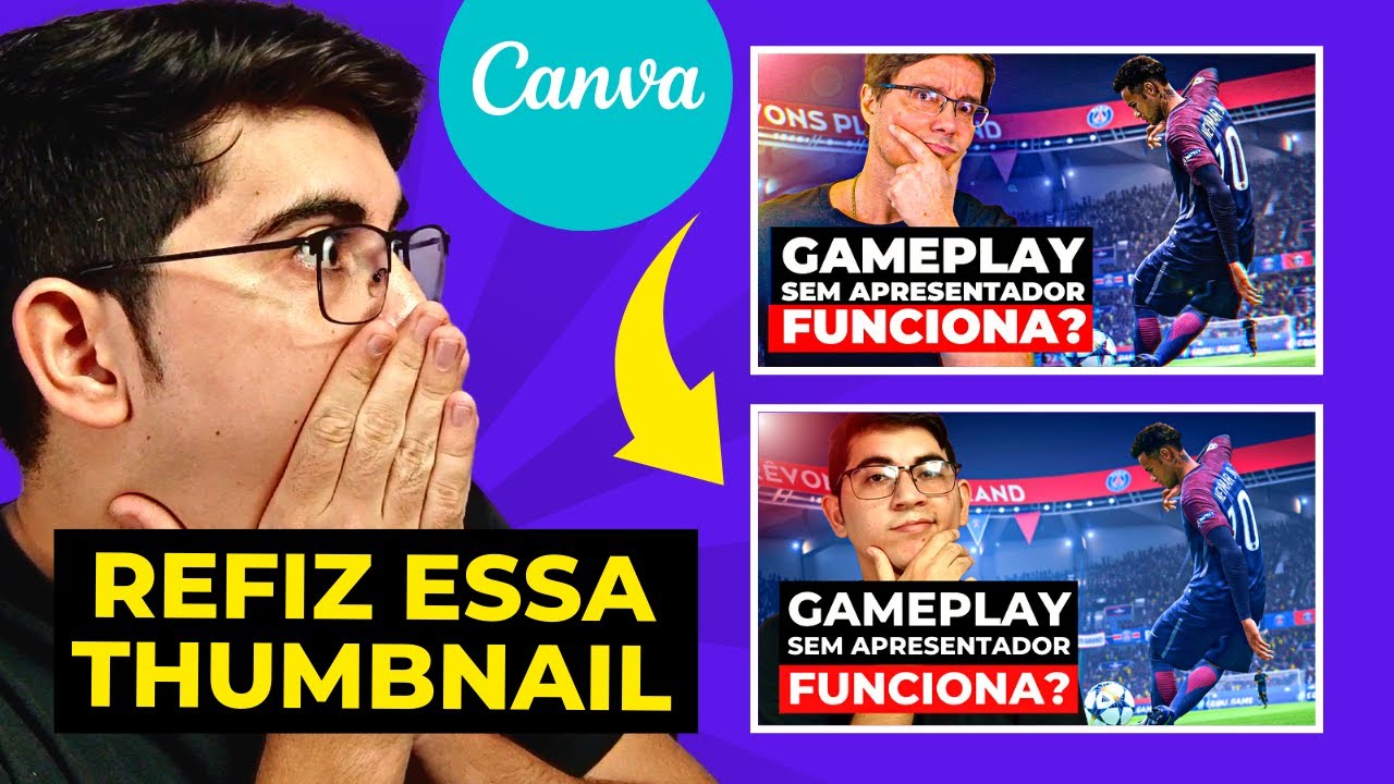 Como Criar THUMBNAIL para Youtube no CANVA (Refiz a Thumb do Peter Jordan)