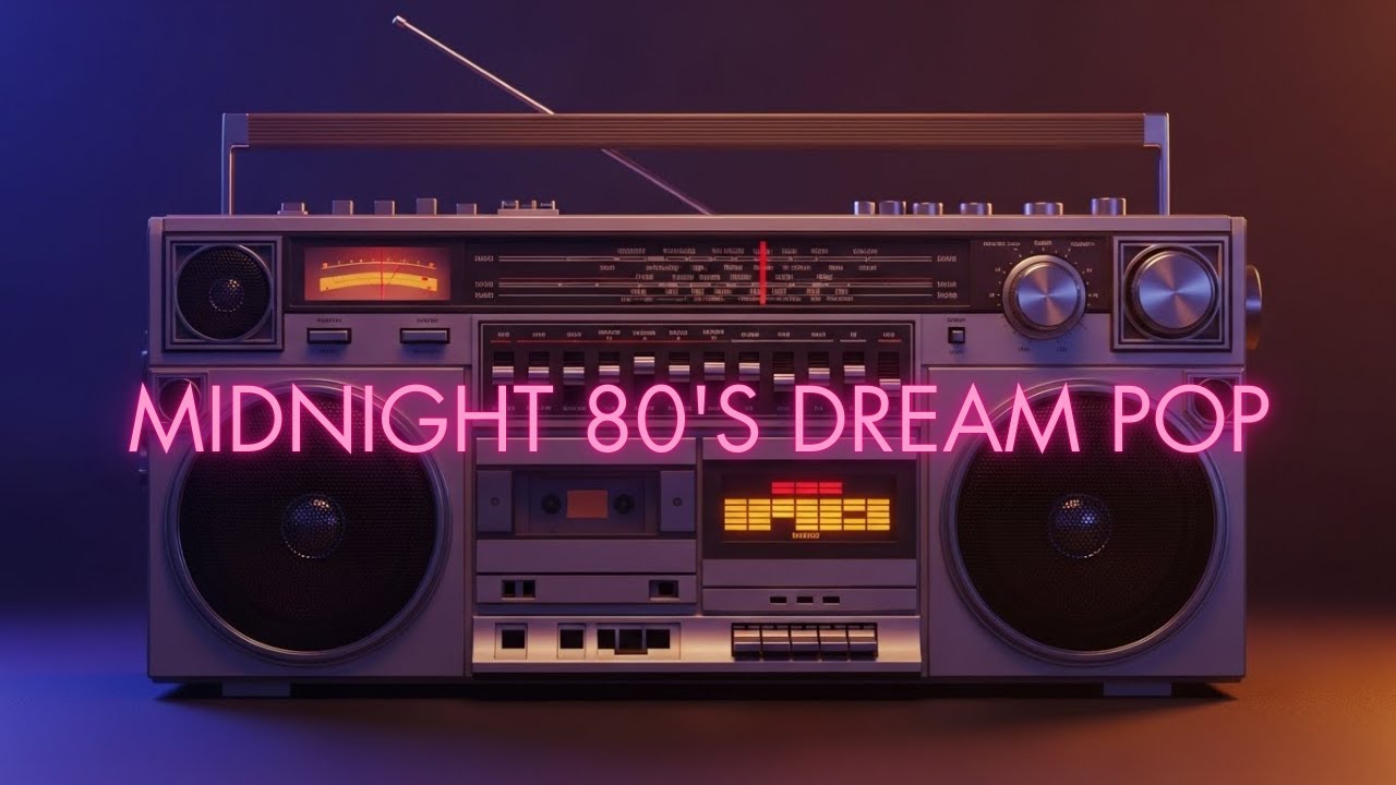 Midnight 80s Dream Pop 🌙 Retro Synth Waves for Sleep, Relax & Focus