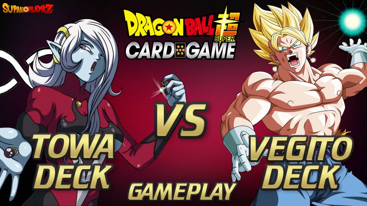 TOWA ULTIMATE DECK VS VEGITO FUSION DECK! DRAGON BALL SUPER CARD GAME GAMEPLAY