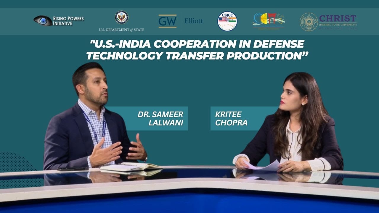 U.S.-India Cooperation in Defense Technology Transfer Production by Dr. Sameer Lalwani
