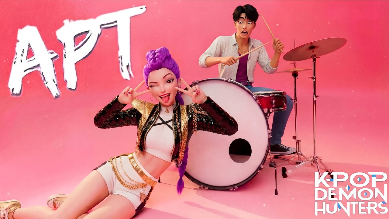 ROSÉ & Bruno Mars - APT. (cover by Rumi & Jinu) | Kpop Demon Hunters (Official Music Video)