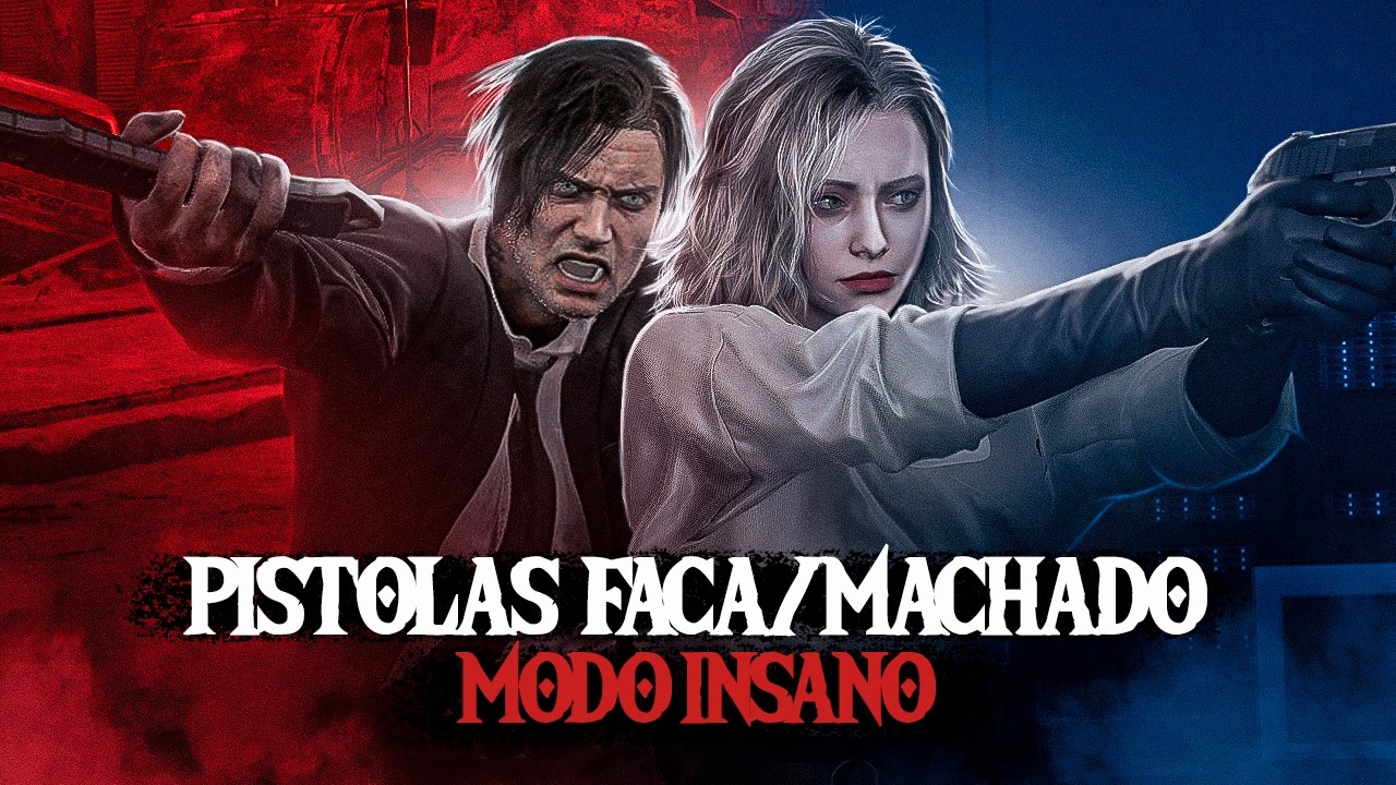 RE REQUIEM SÓ PISTOLAS E FACAS/MACHADOS NO INSANO! + PUZZLE FINAL COMPLETO