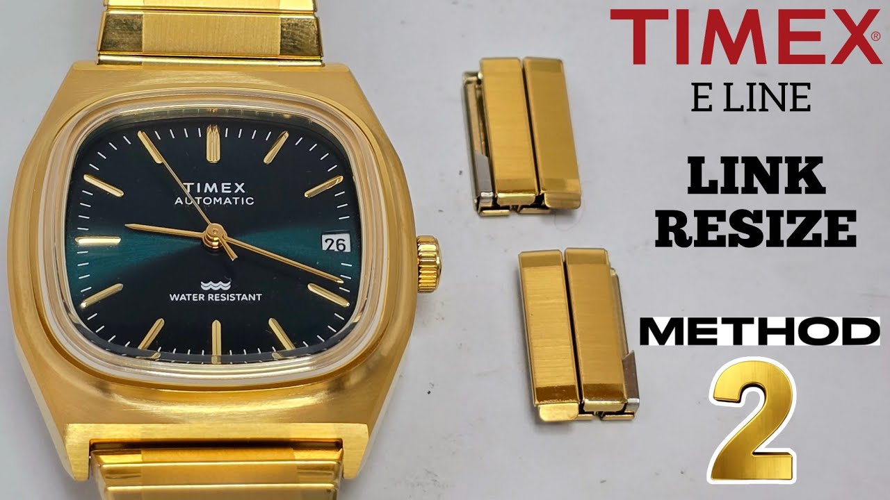 How To Resize / Remove TIMEX Automatic 1983 E-Line Bracelet Link Method 2