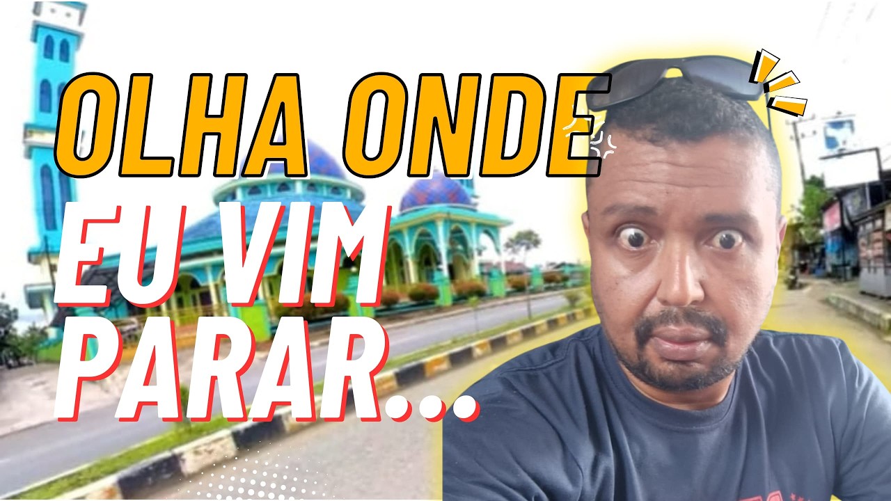 Atravessei a pequena vila onde moro na Indonésia (vida real em 360°)