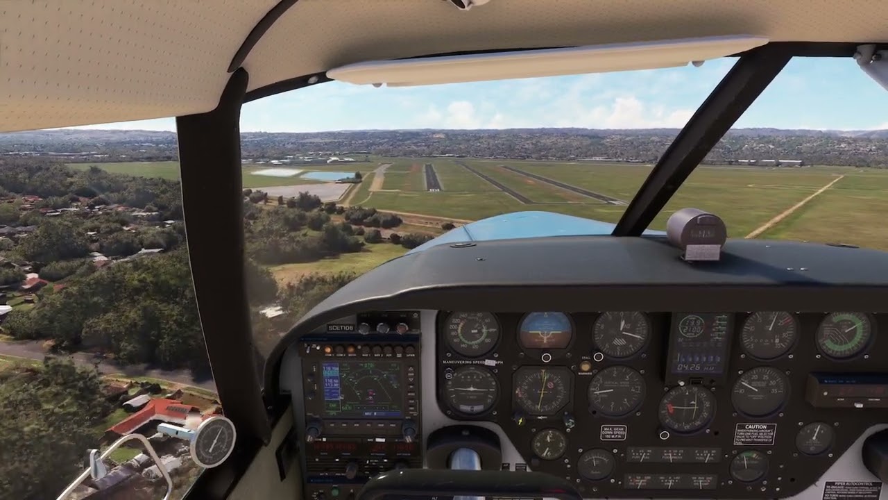 MSFS 2020 A2A Comanche 250 Landing RWY 08L YPPF Parafield South Australia