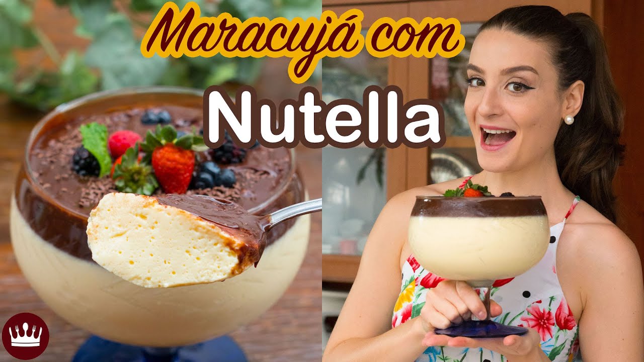 MOUSSE DE MARACUJ&Aacute; COM CHOCOLATE (NUTELLA): fa&ccedil;a para o Ano Novo - Cozinha do Bom Gosto - Gabi Rossi