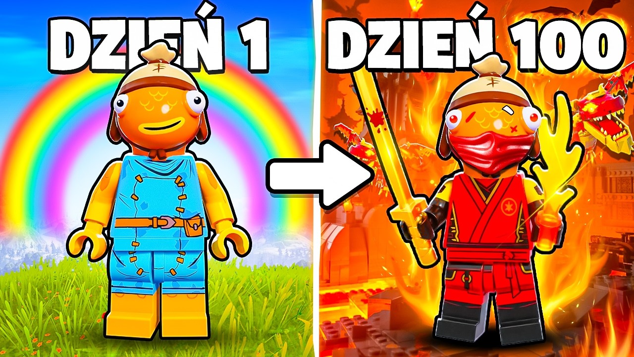 Spędziłem 100 Dni w LEGO Fortnite NINJAGO
