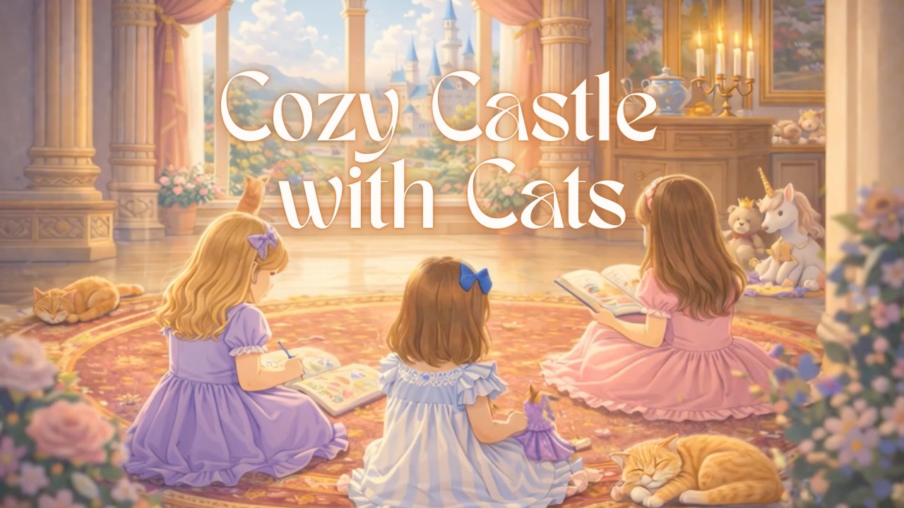 Cozy Cat Castle 🐾 Sunny Princess Room, Gentle Playtime, Storybook Ambiance