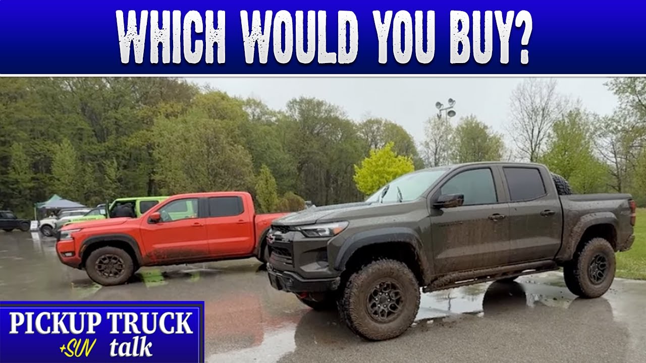 Muddy Comparison - Nissan Frontier PRO-4X vs Chevy Colorado ZR2 Bison