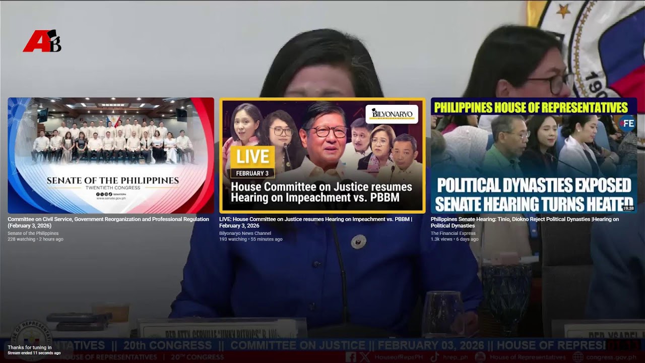 LIVE: House justice panel continues hearing on the impeachment complaints vs. PBBM