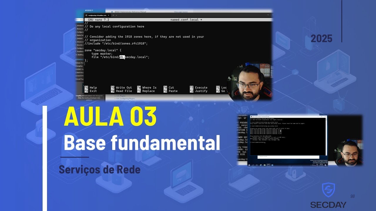 Serviços de Rede - Aula 03 - Entendendo e configurando o DNS (Bind9)