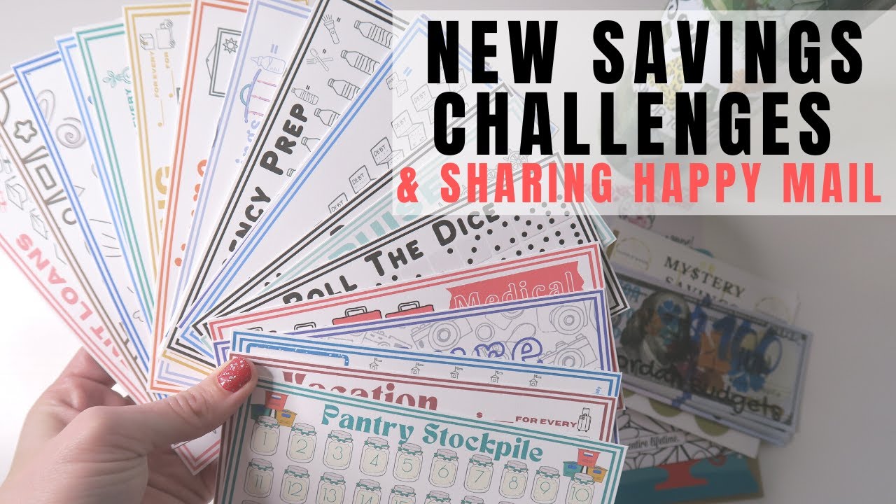 2022 SAVINGS CHALLENGES | 24 NEW CHALLENGES | HAPPY MAIL | NEW IN SHOP | BUSY BUDGETING ETSY SHOP