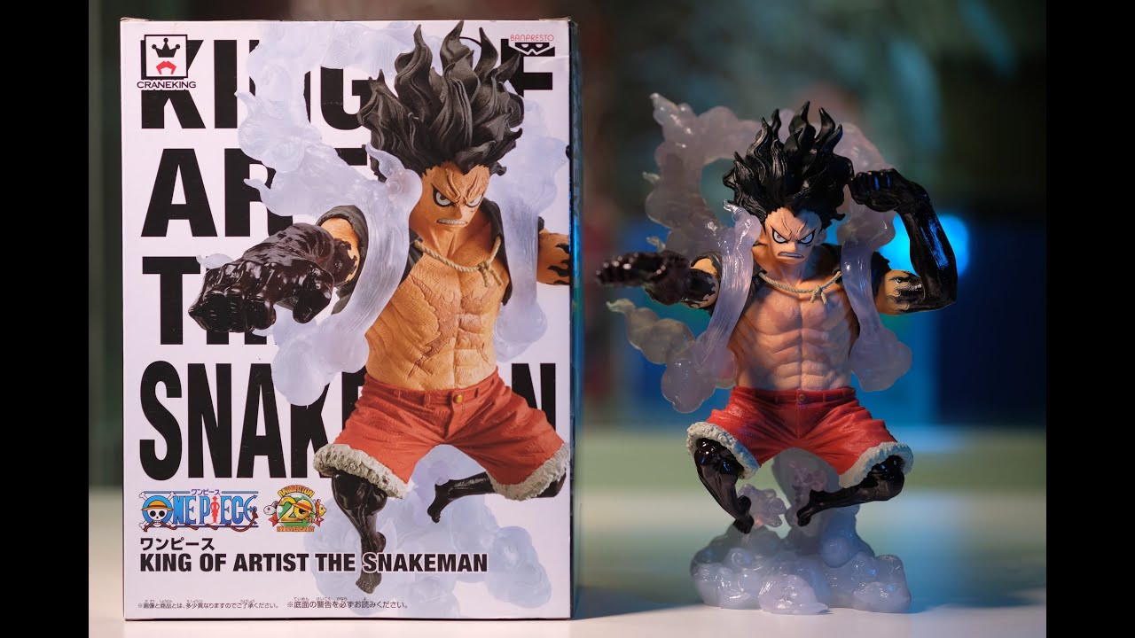 One Piece Monkey D  Luffy The Snakeman   Banpresto King of Artist Unboxing