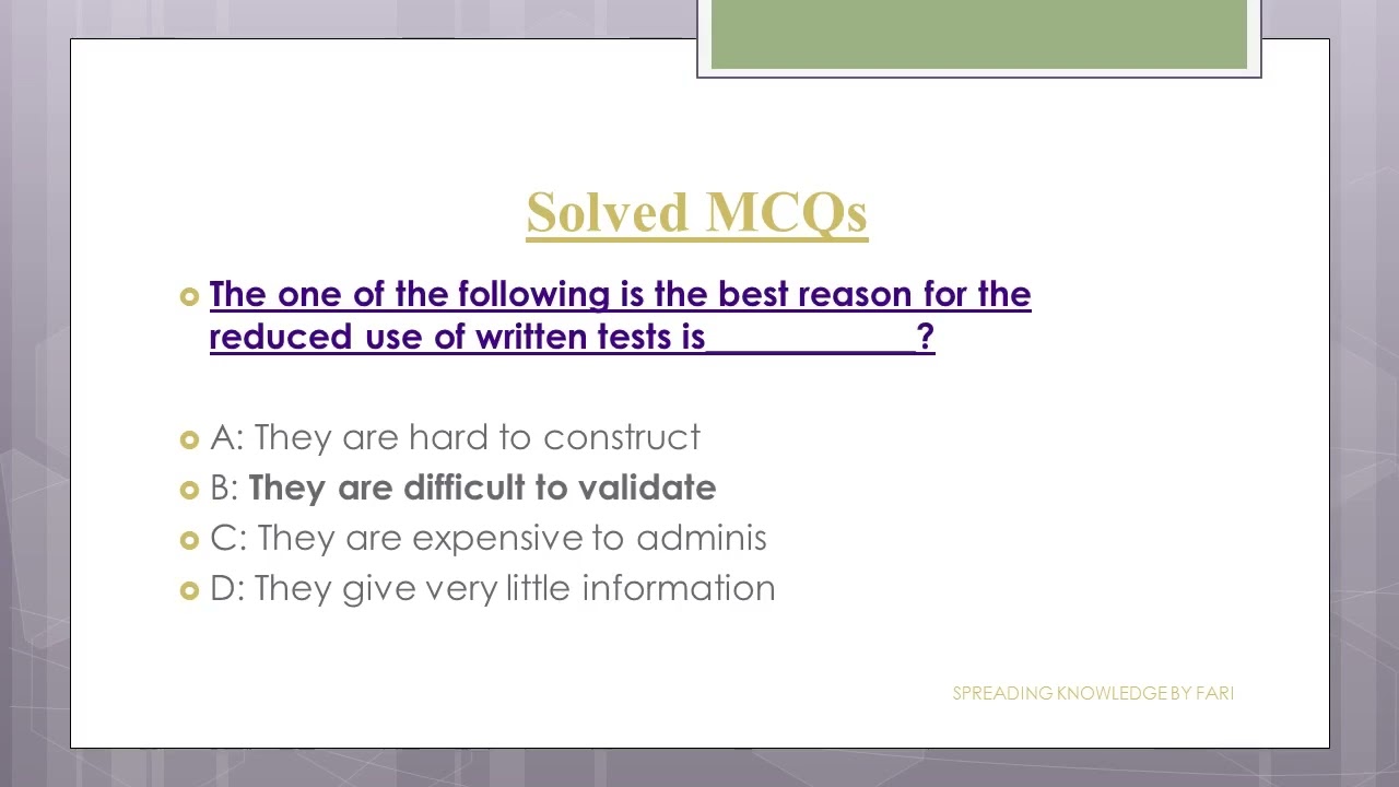 Assistant Director HR & Admn MCQs for Nescom Test -- Atomic Test MCQS 2025 -- AD Solved Paper