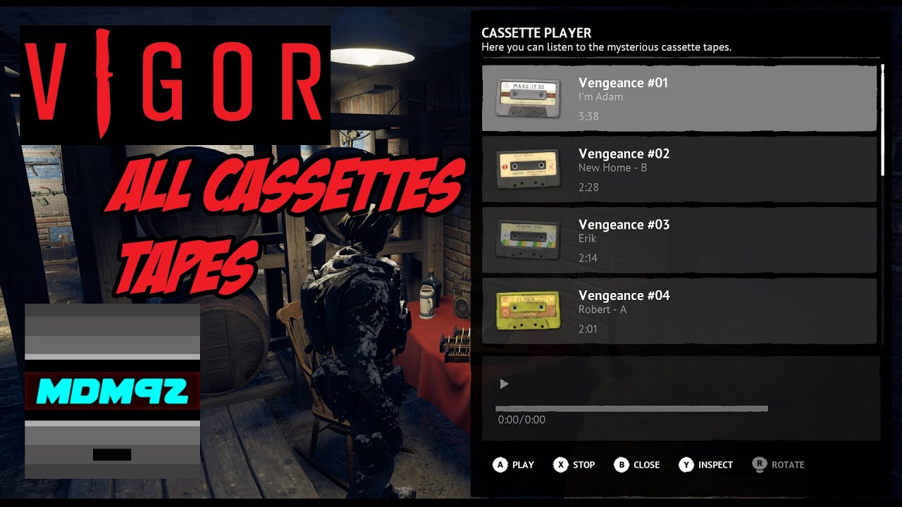 VIGOR VENGEANCE ALL CASSETTE TAPES