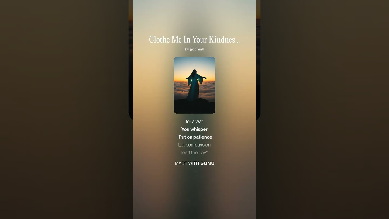 Clothe Me In Your Kindness#christianmusic