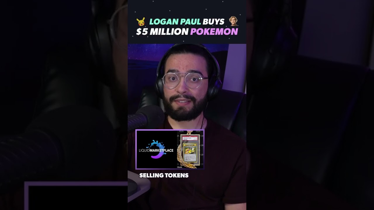 Logan Paul is turning the most expensive Pok&eacute;mon card into an NFT 🤯 #crypto #nft #nftshorts