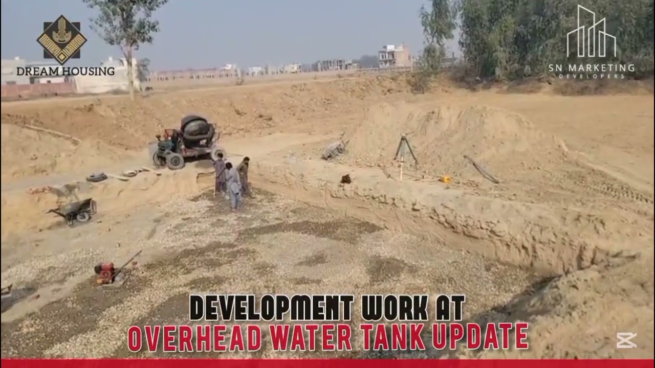 Development work at overhead water tank update contact 0324-4763775