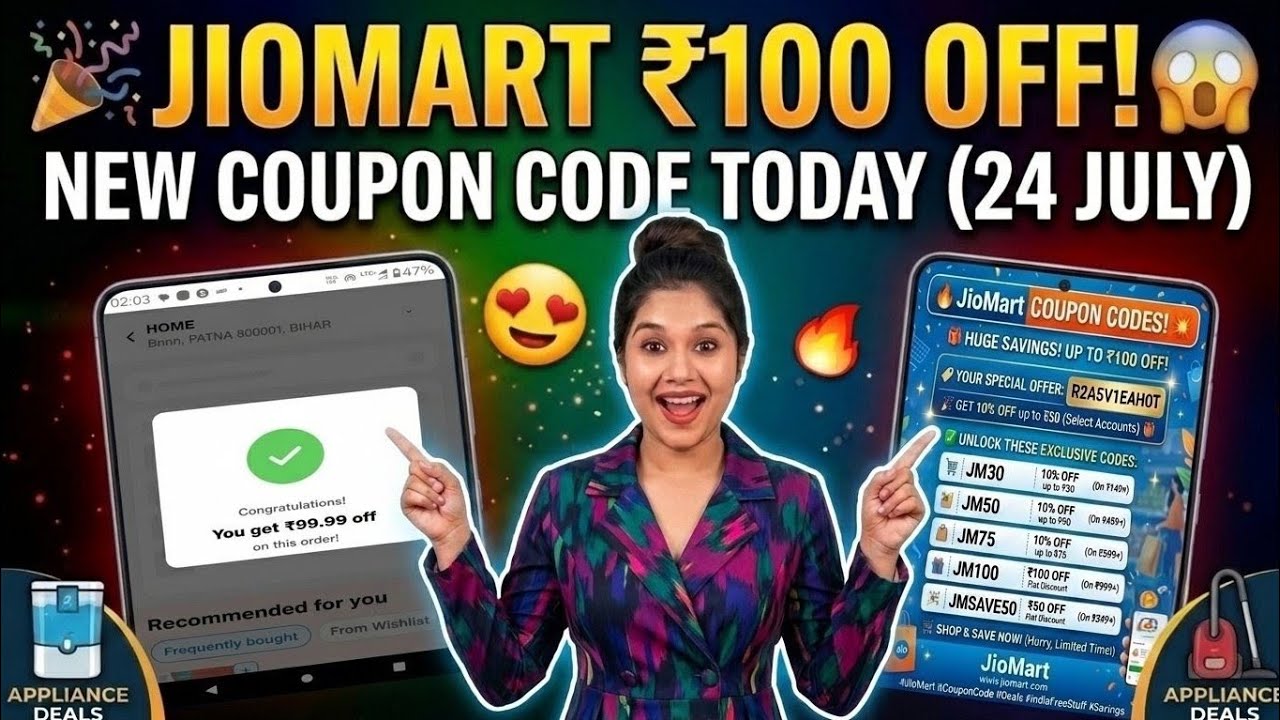 🎉JioMart ₹150 OFF New Coupon Code Today | Jiomart ₹30, ₹75, ₹100 & ₹150 New Working Coupon Code