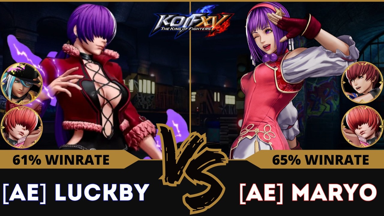 KOFXV🕹️A.E LUCKBY (Isla/O.Shermie/Shermie) vs A.E MARYO (Athena/Chris/Shermie)🕹️Replay Match - 09/24