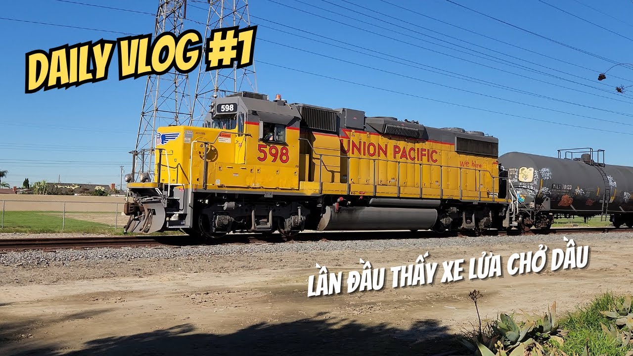 Daily Vlog #1: Đi Bộ Tập Thể Dục Và Lần Đầu Mình Thấy Xe Lửa Chở Dầu