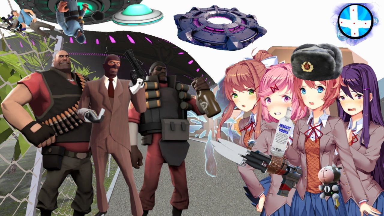 Team Fortress 2 x Doki Doki Literature Club (Uberduck.ai)(DDLC mod kinda)(400 Sub Special!)