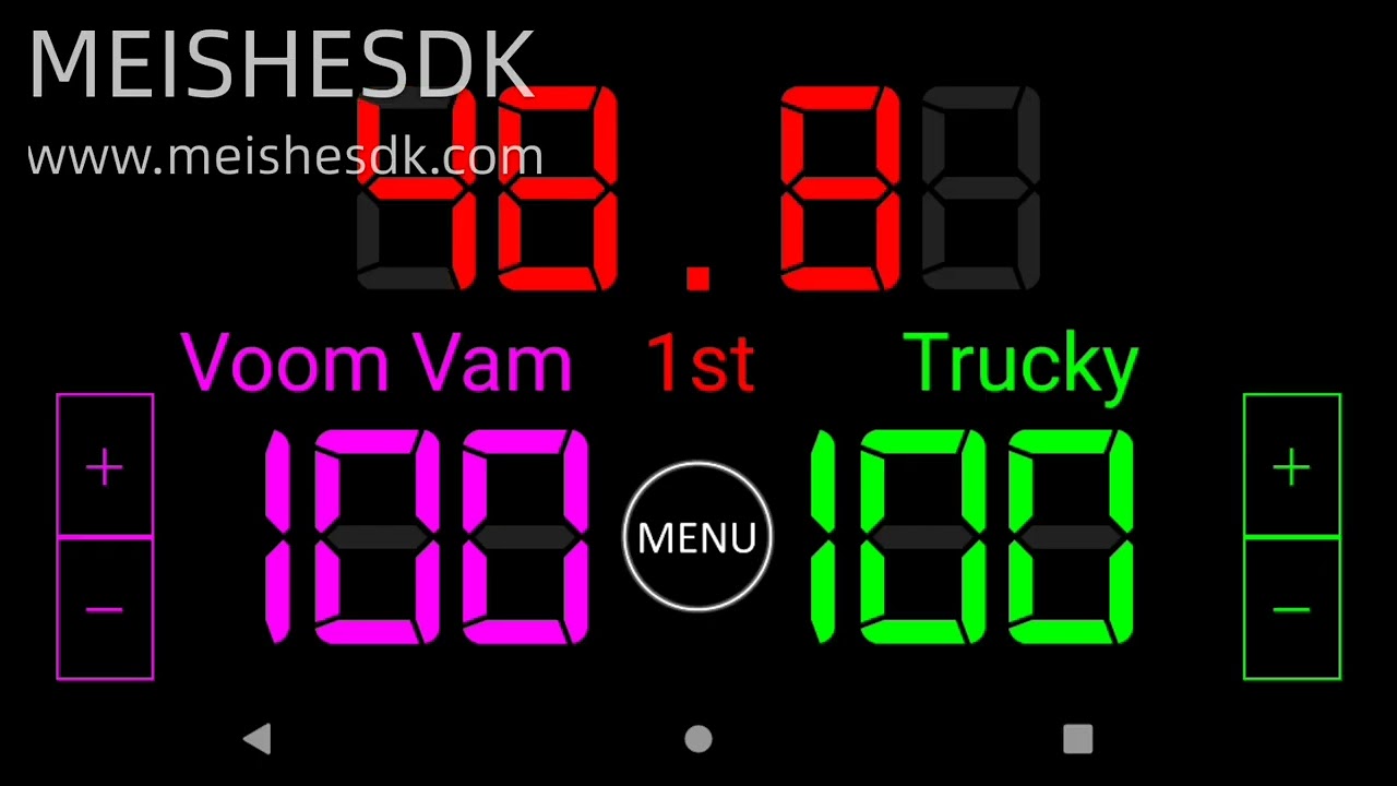 100 Seconds BBC Timer, Beep Beep Simple Scoreboard Countdown Clock