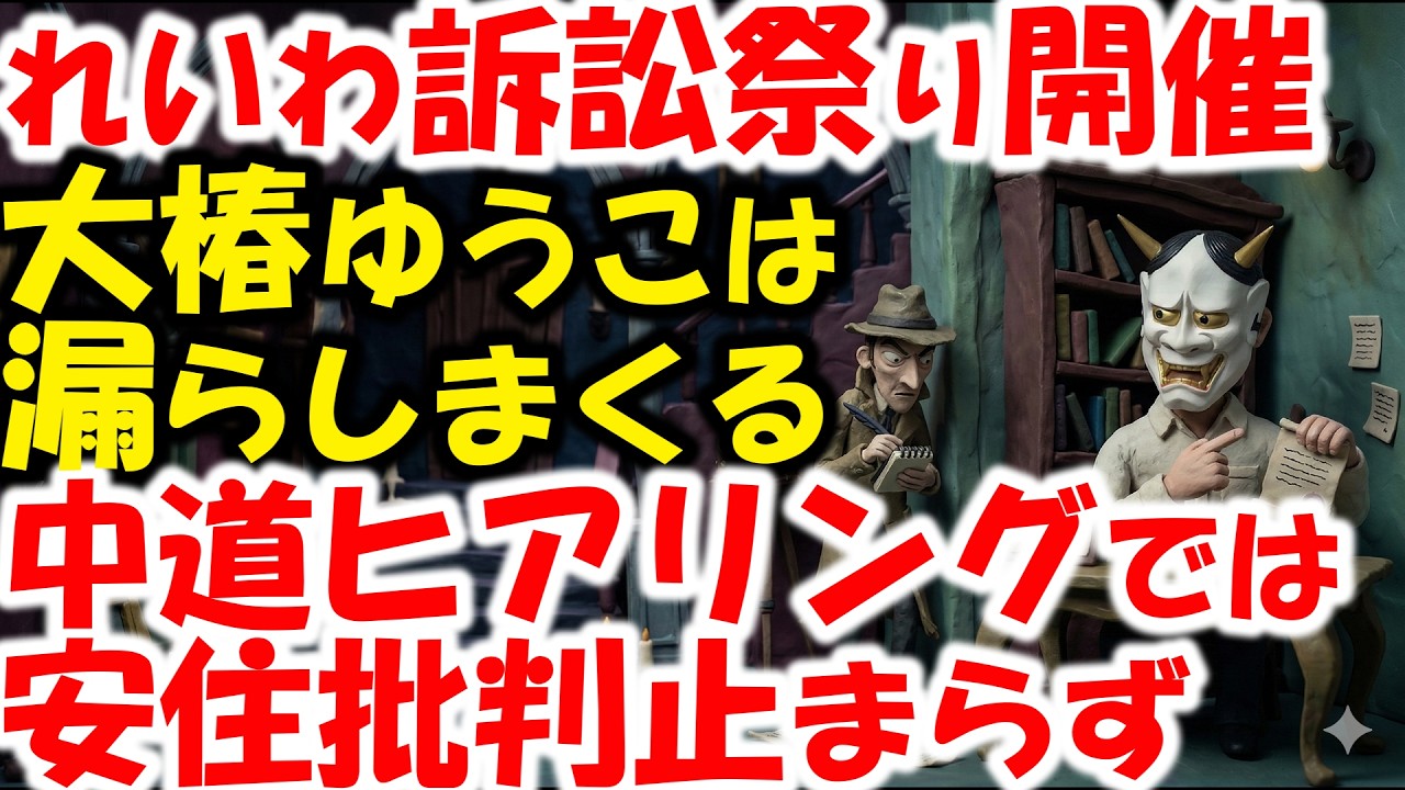 れいわ新選組、大石あきこ、やはた訴訟祭り。社民党党首選で大椿ゆうこが暴露しまくり？中道改革連合惜敗者ヒアリングの内状が漏れて米山隆一憤怒？ｗ安住淳がヤバい。