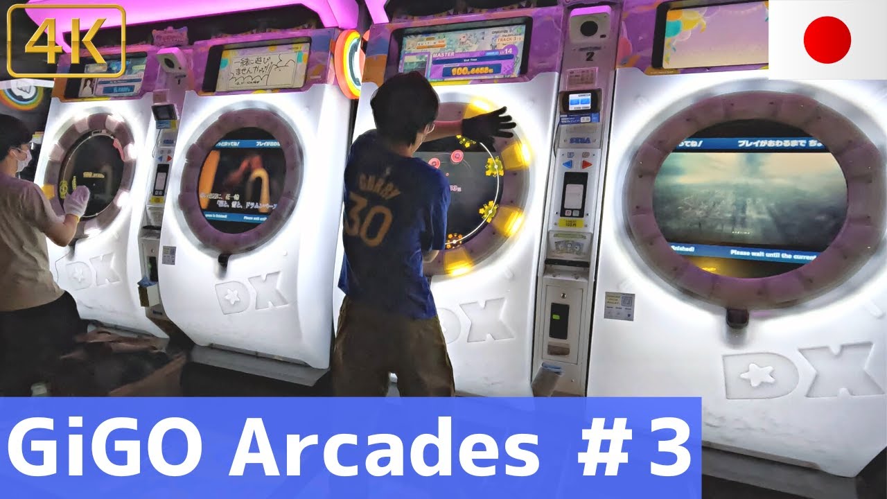 Arcade Games at GiGO (Ex-SEGA) Akihabara 3rd Bldg.（1st-5th floor） 4K Virtual tour/Japan Tokyo/ASMR