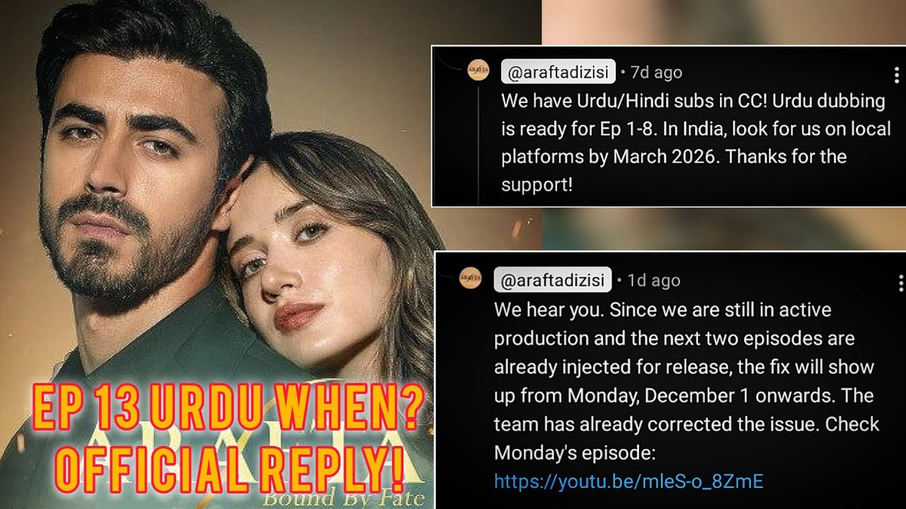 When is Arafta Episode 13 Urdu Dub Coming ?Official Update with Proof