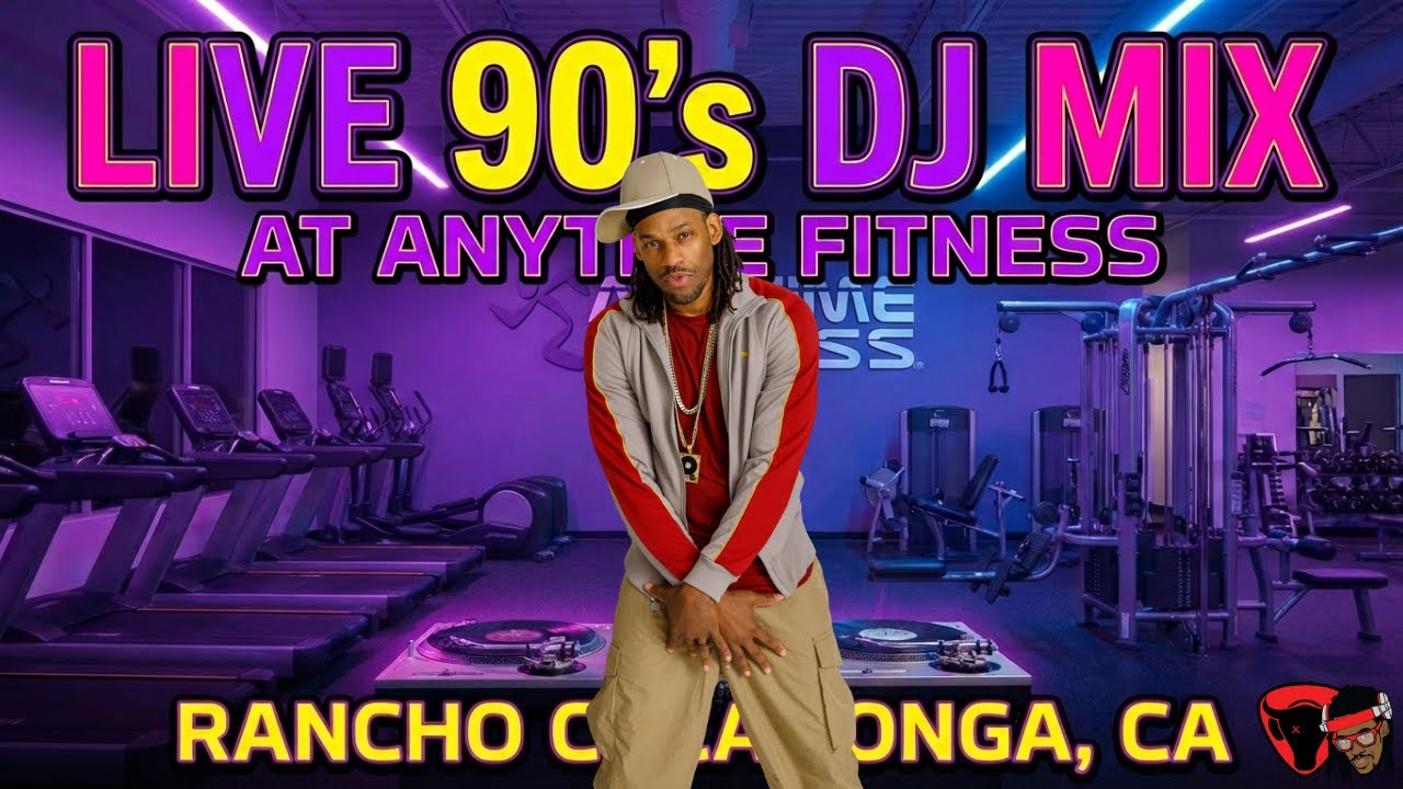 LIVE 90’s Hip-Hop & R&B DJ Mix 🔥 Workout Energy | Anytime Fitness Rancho Cucamonga | DJ UnieQ