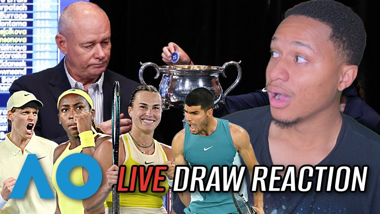 2026 Australian Open LIVE Draw Ceremony Reaction 😱