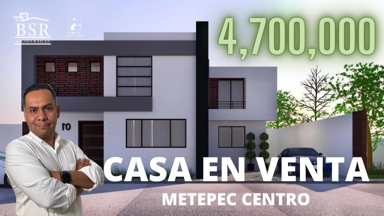 VIVE EN EL CENTRO DE METEPEC, CASA NUEVA EN VENTA 😎