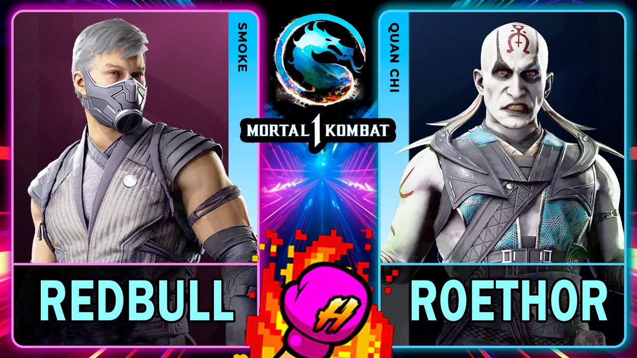 MK1 RedBull (SMOKE) VS Roethor (QUAN CHI)🥊Mortal Kombat 1🥊4K 60ᶠᵖˢ