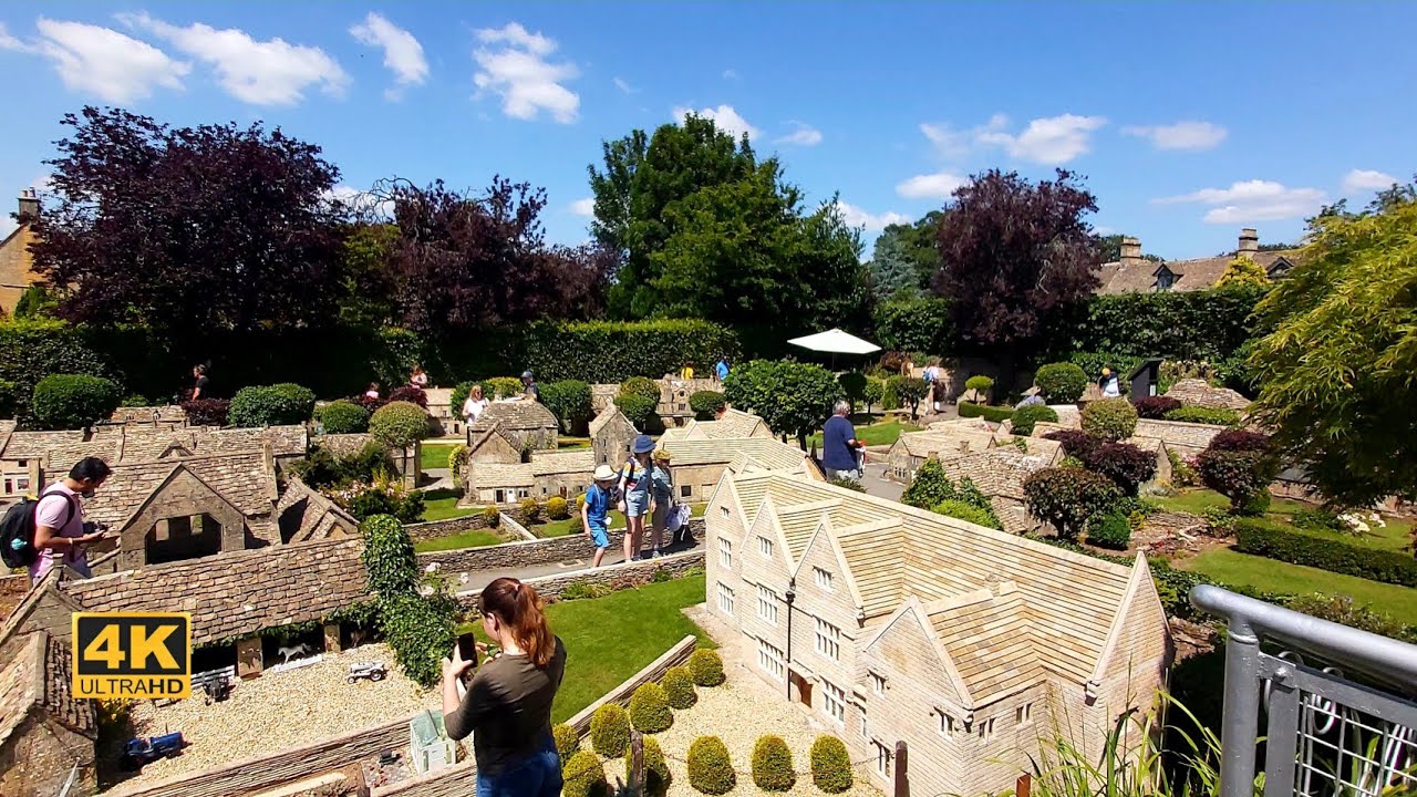 [4K] 🇬🇧 The Model Village Walk | Mini Replica of  Cotswolds Village of Bourton on the Water