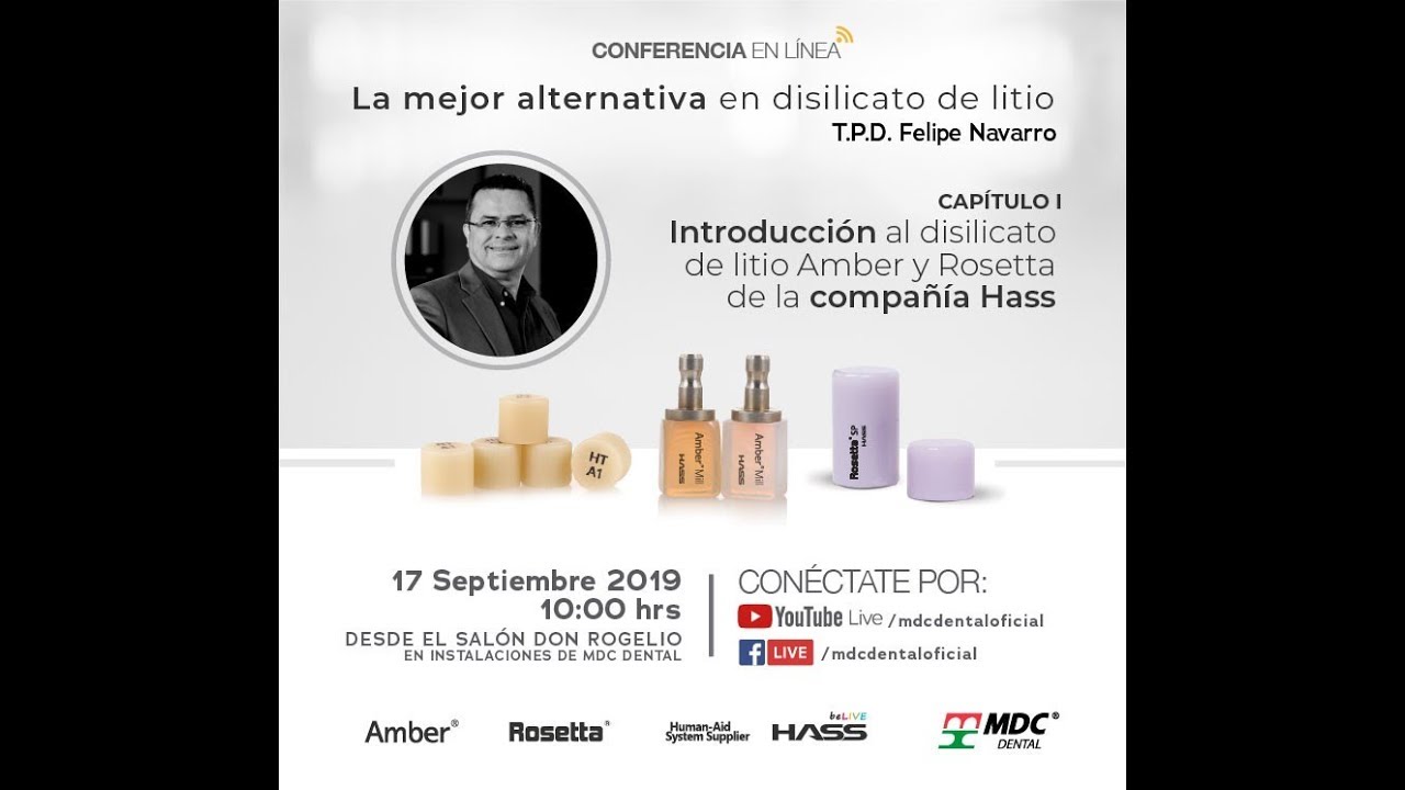 Conferencia en línea- Capitulo l Introducción al disilicato de litio con TPD Felipe Navarro