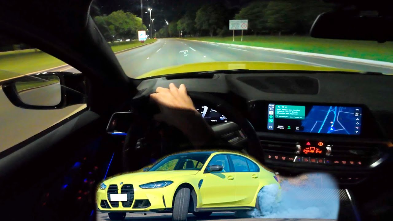 ACELEROU, SAI DE LADO, rolê noturno de BMW M3