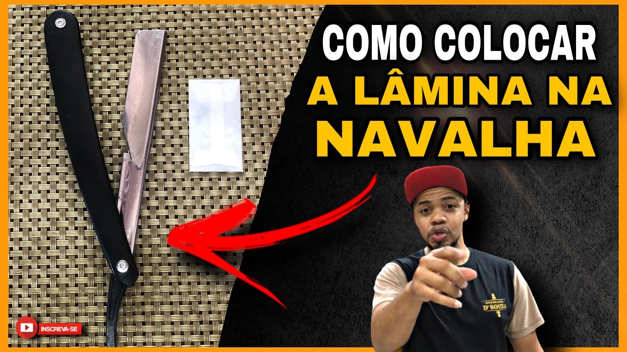 🔴 COMO COLOCAR A LÂMINA NA NAVALHA | BARBEIRO INICIANTE