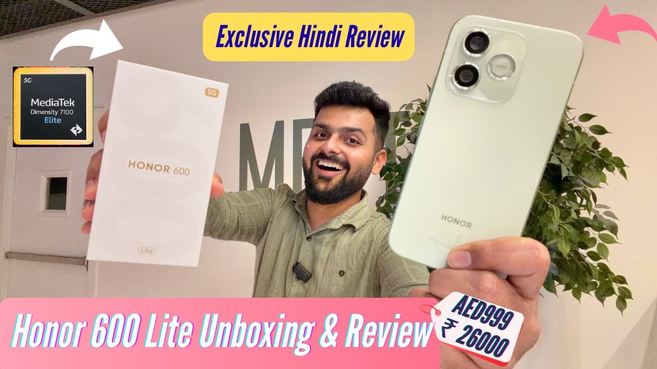 Honor 600 Lite Unboxing & Review - 6520mAh Battery, Dimensity 7100 Elite, 108MP Camera & More!