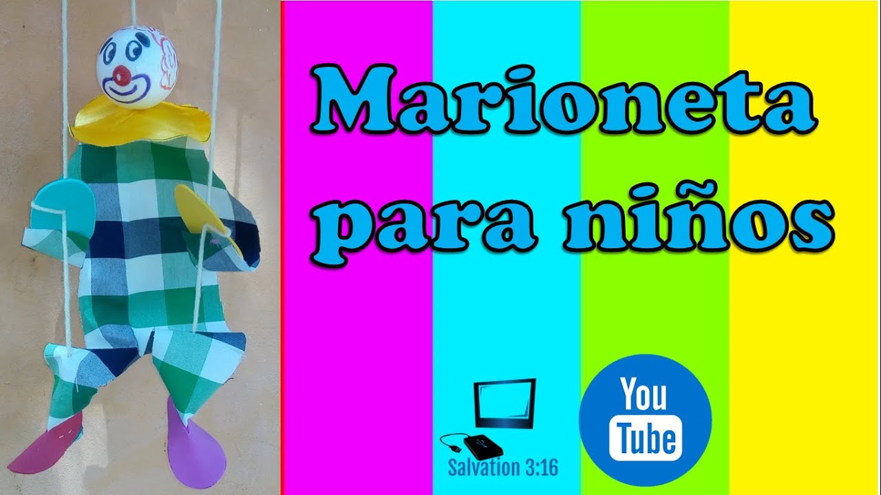 Como hacer una Marioneta de Payaso-