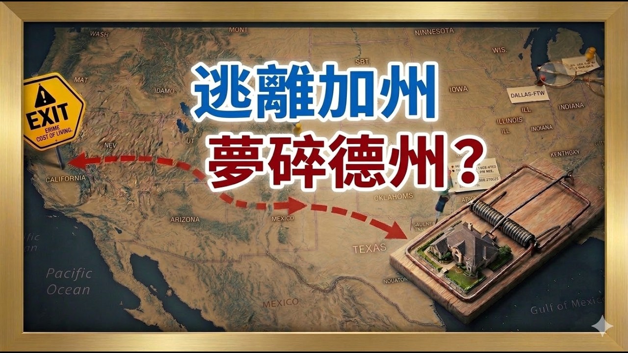 搬到德州就能夜不閉戶？FBI數據打臉「免稅神話」：揭露百萬中產的真實代價...