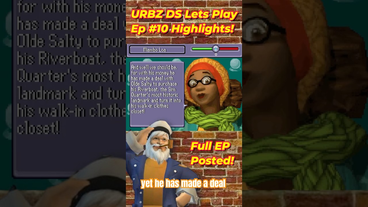 Urbz:Sims in the City Ds Lets Play #10 Highlights!  