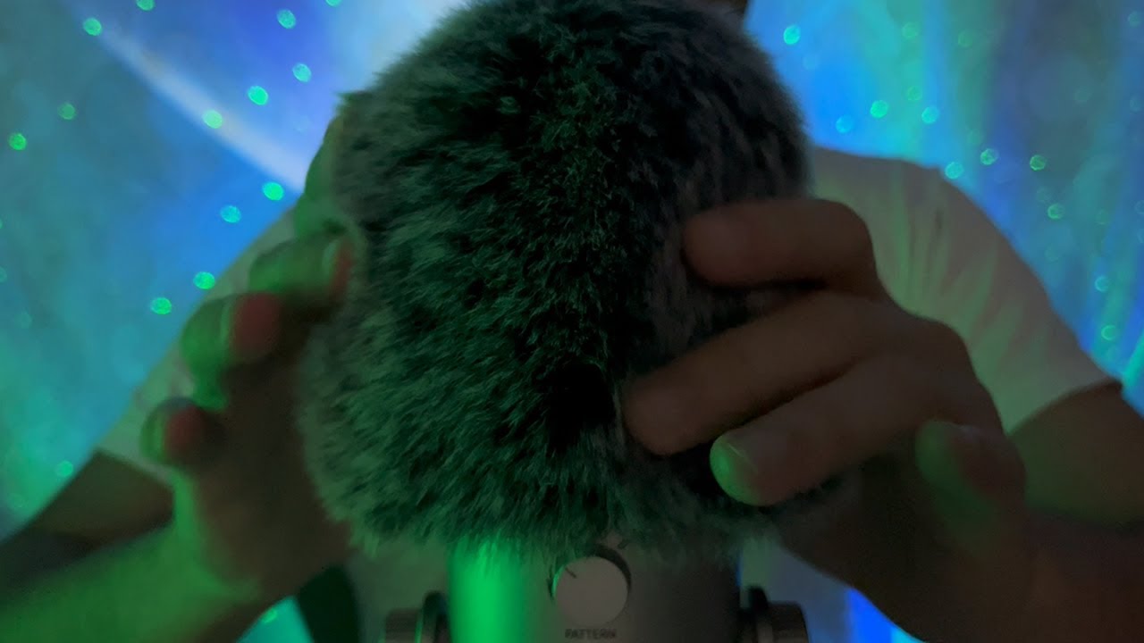 ASMR Slow Fluffy Mic Scratching for Sleep (no talking, ocean) 😴💤