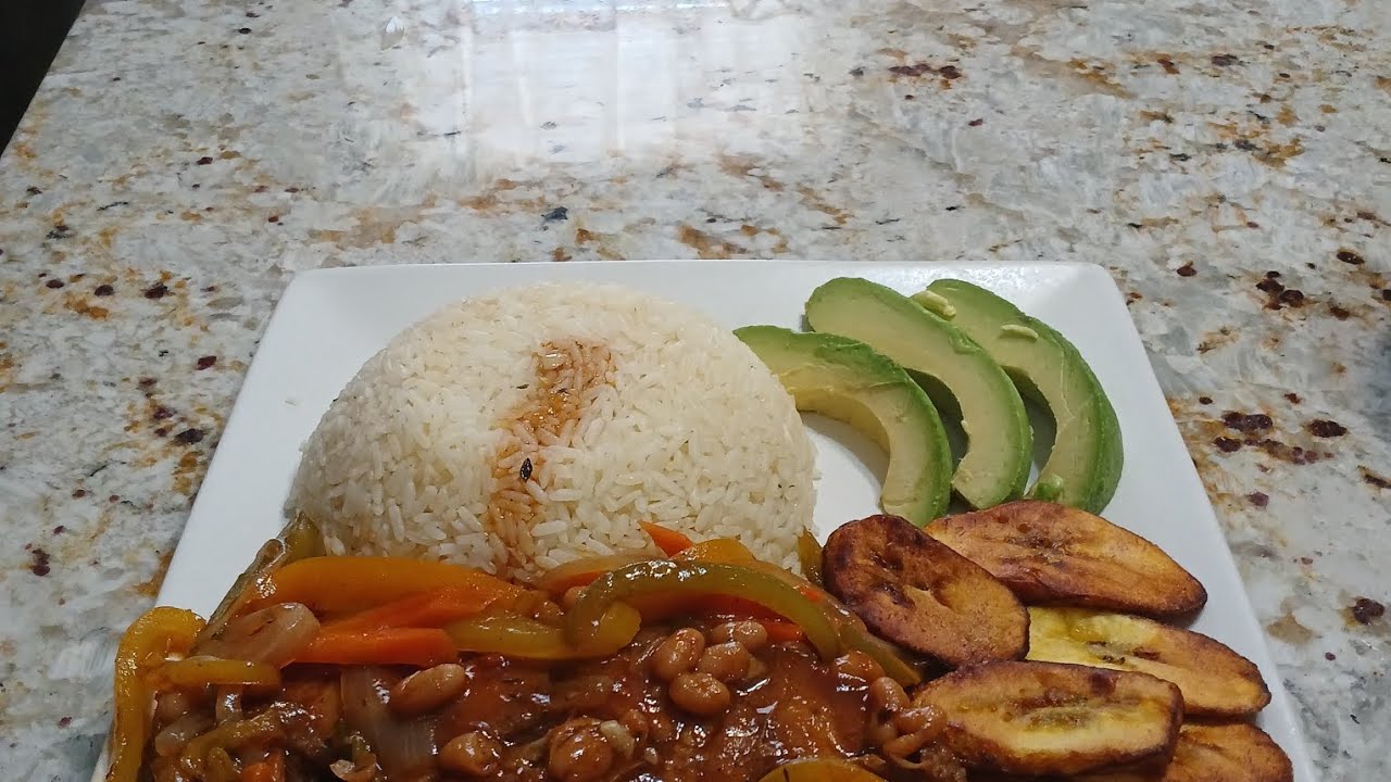 Delicious Brown Stew Fish With Baked Beans And White Rice Via Sonia's Creative Kitchen |A We Say 🇯🇲 