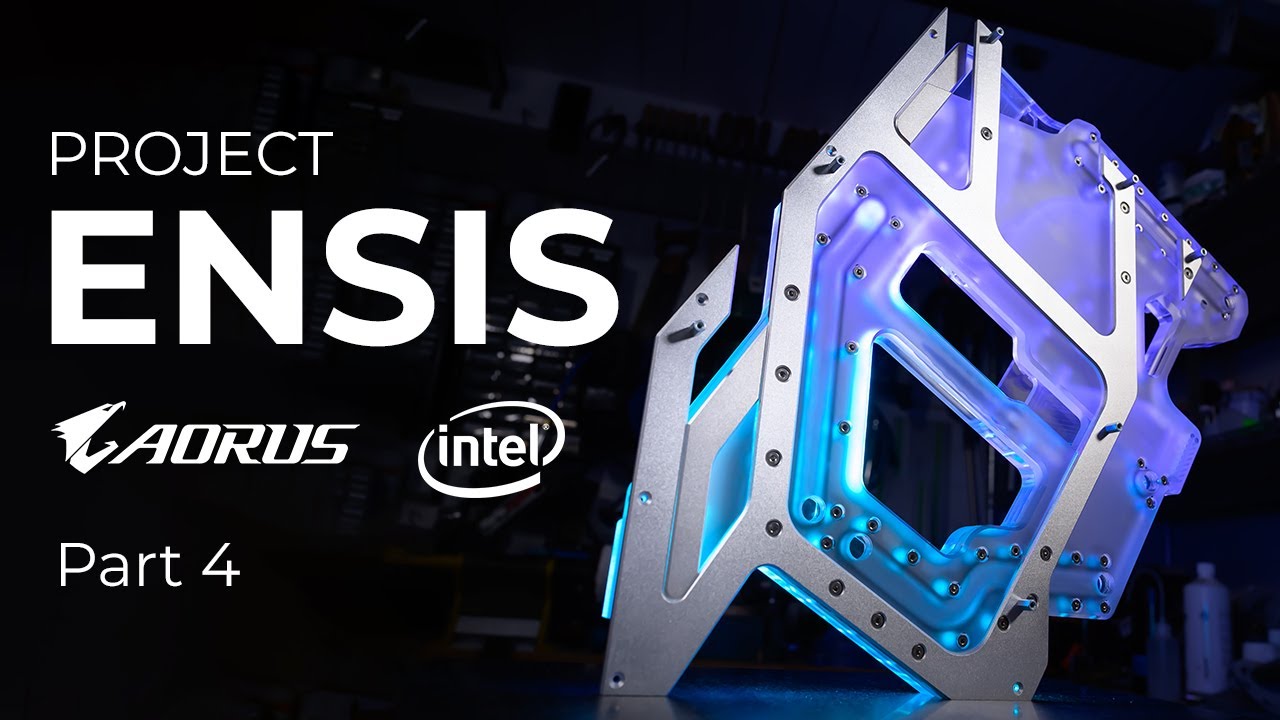 AORUS Ensis Part 4 - Machining the ULTIMATE Custom Motherboard Tray | #Ensis ft. AORUS & Intel