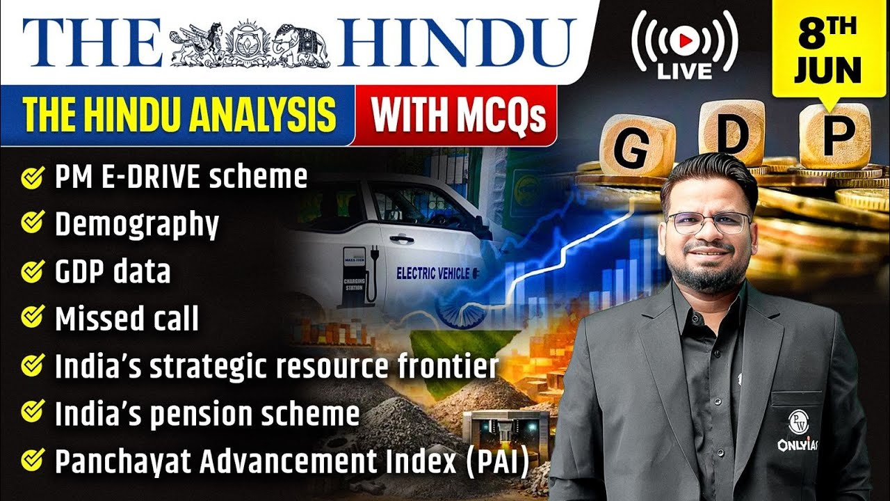 The Hindu Analysis | 8th June 2026 | The Hindu Newspaper  - Practice Questions | Prashant Sir