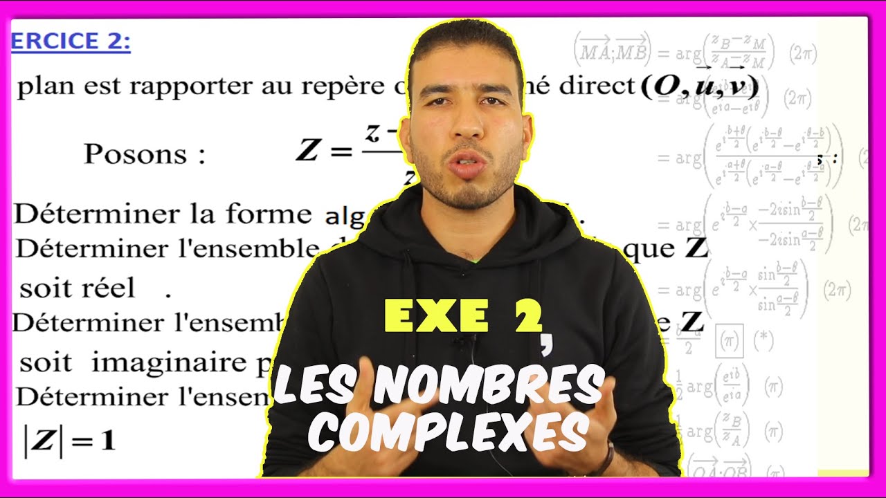 Ex2: exercices corrigés sur les nombres complexes - Les ensembles de points - SM & PC & SVT